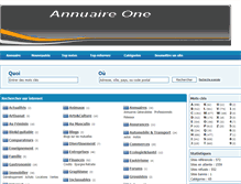 Tablet Screenshot of annuaireone.com